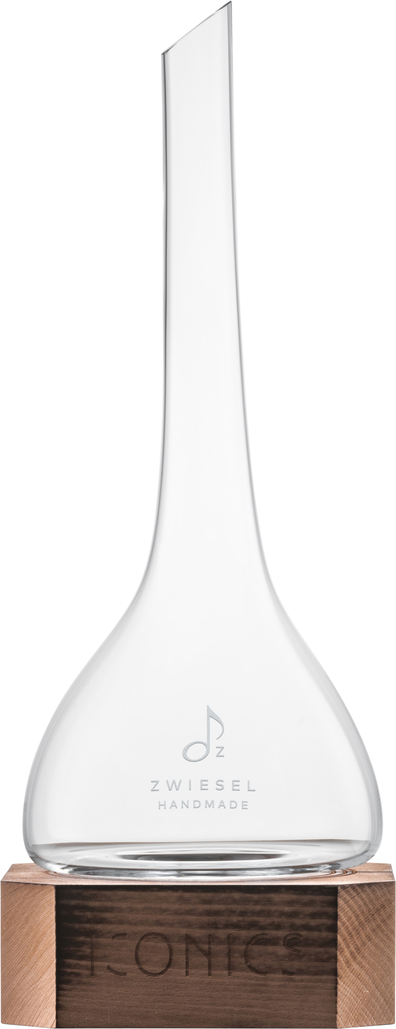 Decantor vin cu suport lemn Zwiesel Glass Iconics 750ml h536mm sensodays pret redus imagine 2022