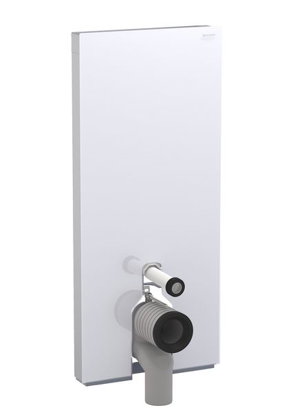 Rezervor wc Geberit Monolith Plus aparent pentru wc pe pardoseala 114cm sticla alba Geberit imagine reduss.ro 2022