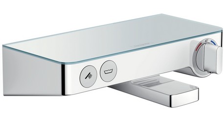 Baterie cada termostatata Hansgrohe Tablet Select 300 crom-alb Hansgrohe