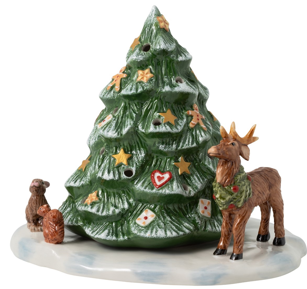 Decoratiune Villeroy & Boch Christmas Toys Christmas Tree with Forest Animals 23x17x17cm sensodays.ro