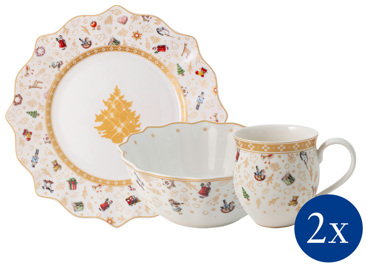 Set servire Villeroy & Boch Toy’s Delight Breakfast For 2 Anniversary Edition 6 piese sensodays.ro