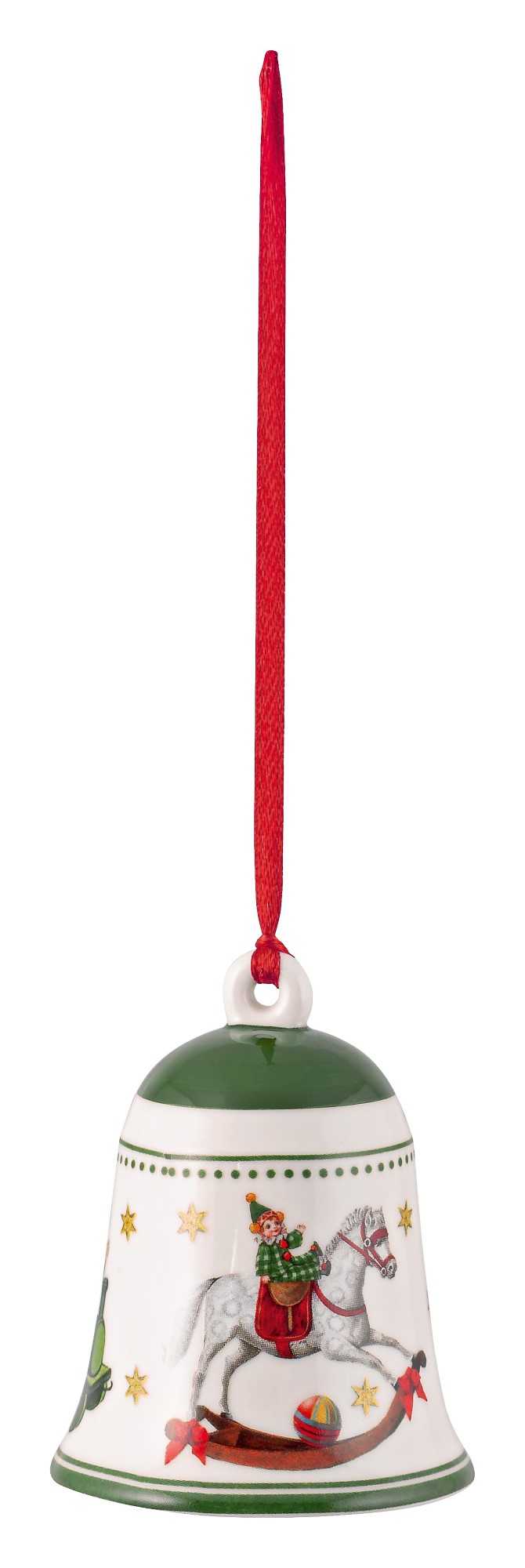 Decoratiune brad Villeroy & Boch My Christmas Tree Bell Toys Green 5 5×5 5×6 9cm sensodays.ro