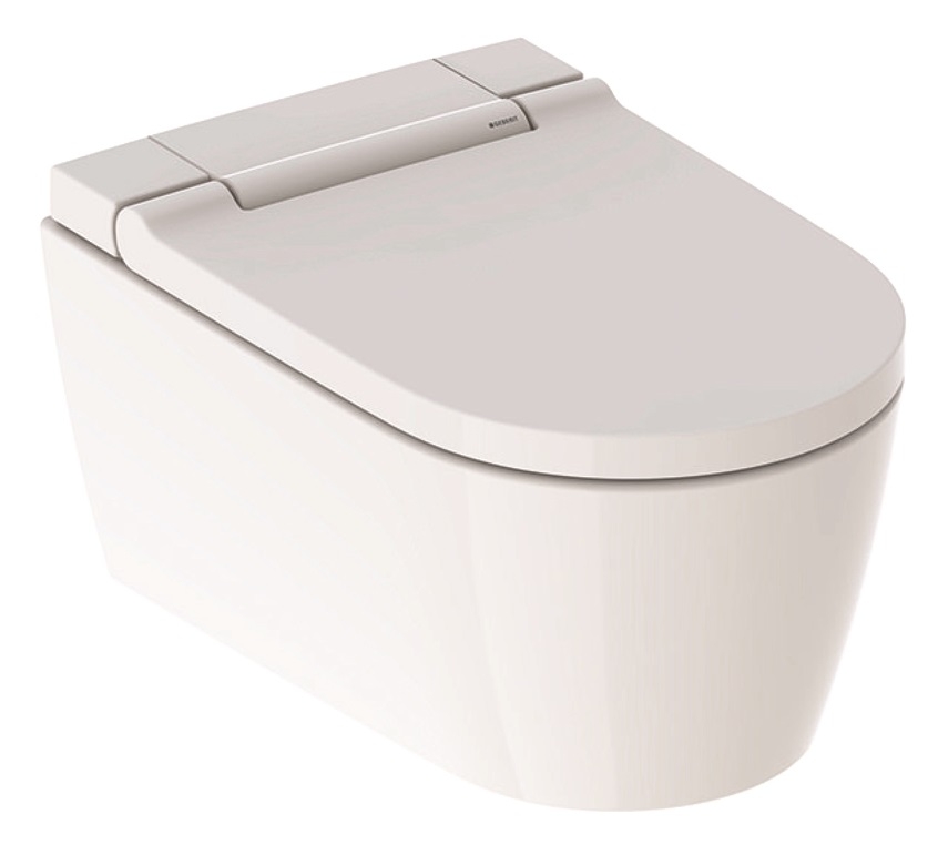 Set vas WC suspendat Geberit AquaClean Sela capac inchidere/deschidere lenta si functie bideu electric finisaj Alb alb