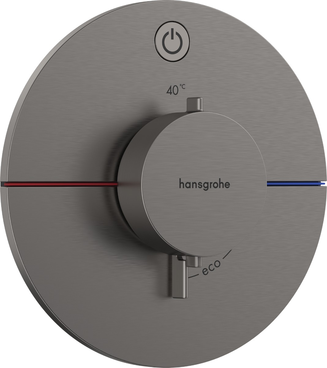 Baterie Dus Termostatata Hansgrohe Showerselect Comfort S On/off Cu Montaj Incastrat Necesita Corp Ingropat Negru Periat ( 31.15553340.HG )