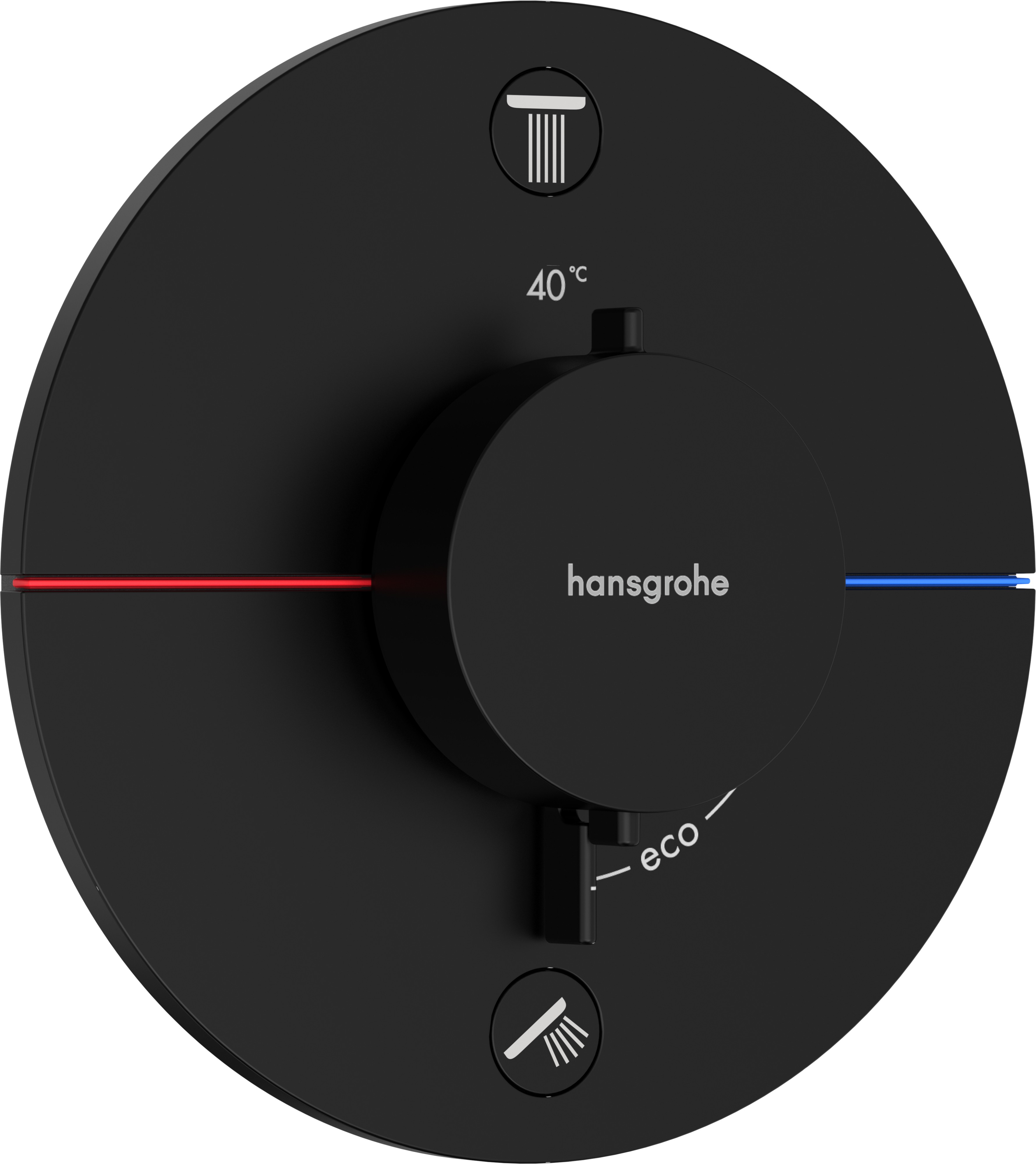 Baterie Cada - Dus Termostatata Hansgrohe Showerselect Comfort S Cu 2 Functii Montaj Incastrat Necesita Corp Ingropat Negru Mat ( 31.15554670.HG )