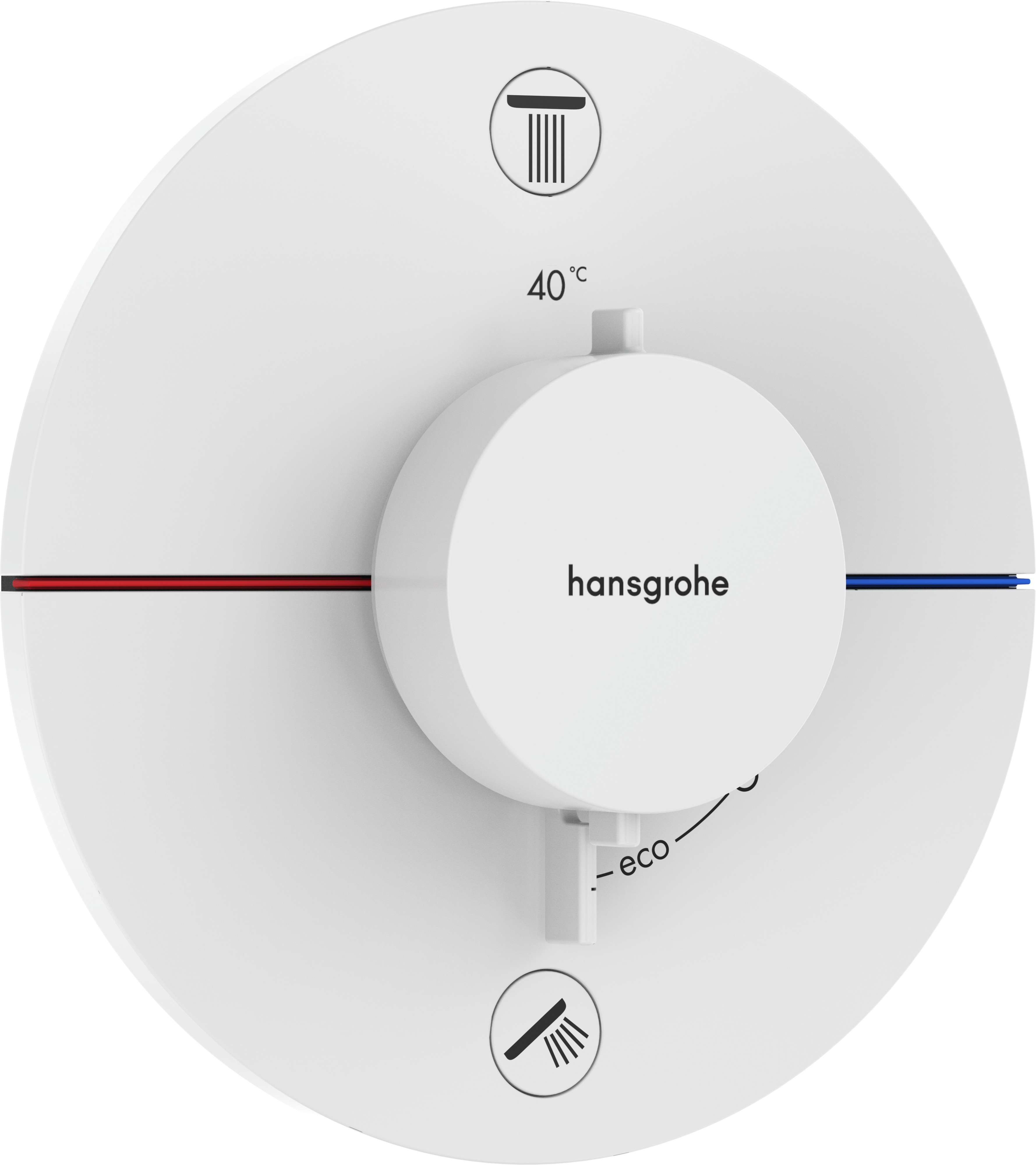 Baterie Cada - Dus Termostatata Hansgrohe Showerselect Comfort S Cu 2 Functii Montaj Incastrat Necesita Corp Ingropat Alb Mat ( 31.15554700.HG )