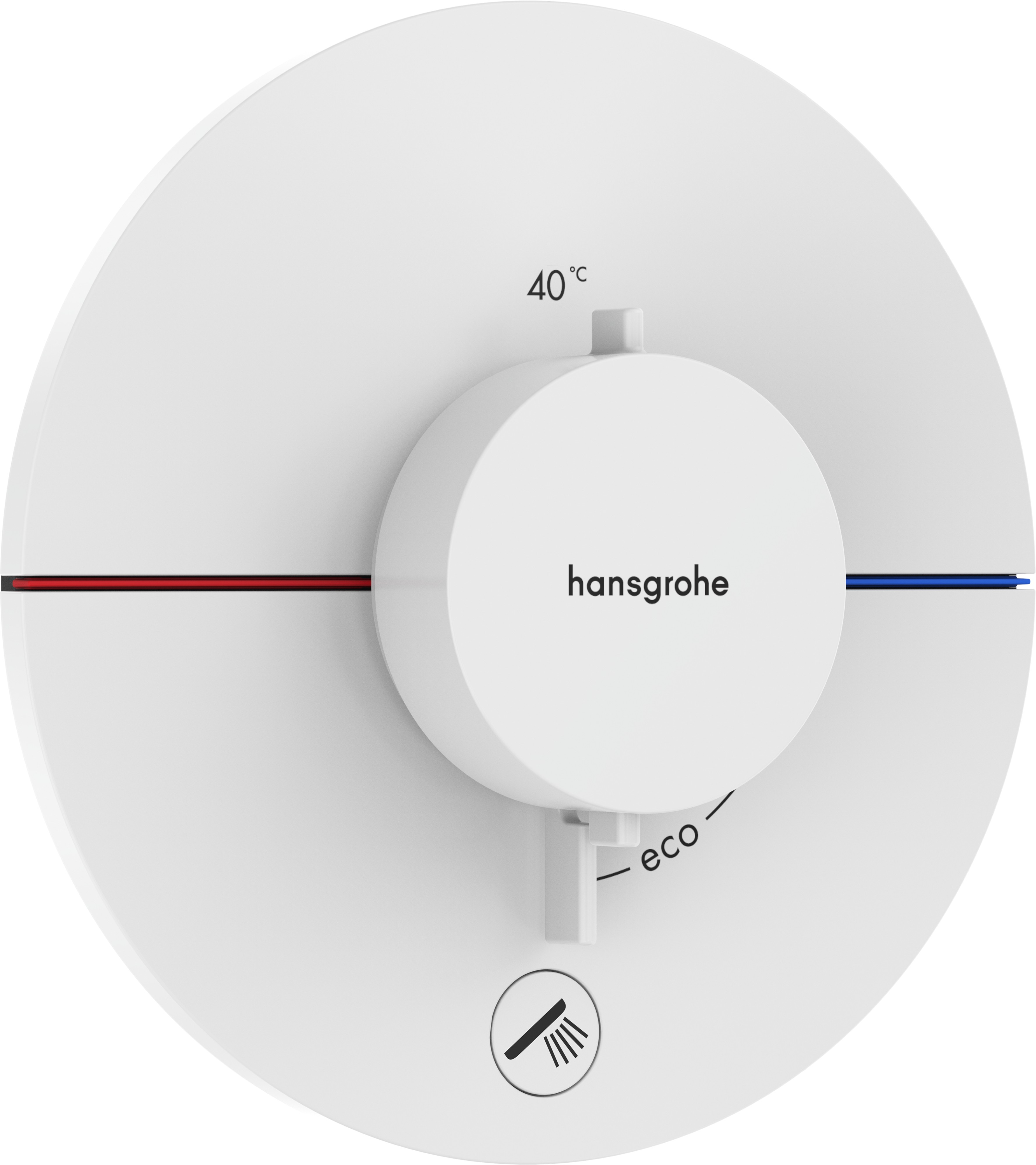 Baterie Cada - Dus Termostatata Hansgrohe Showerselect Comfort S Cu Montaj Incastrat Necesita Corp Ingropat Alb Mat ( 31.15562700.HG )