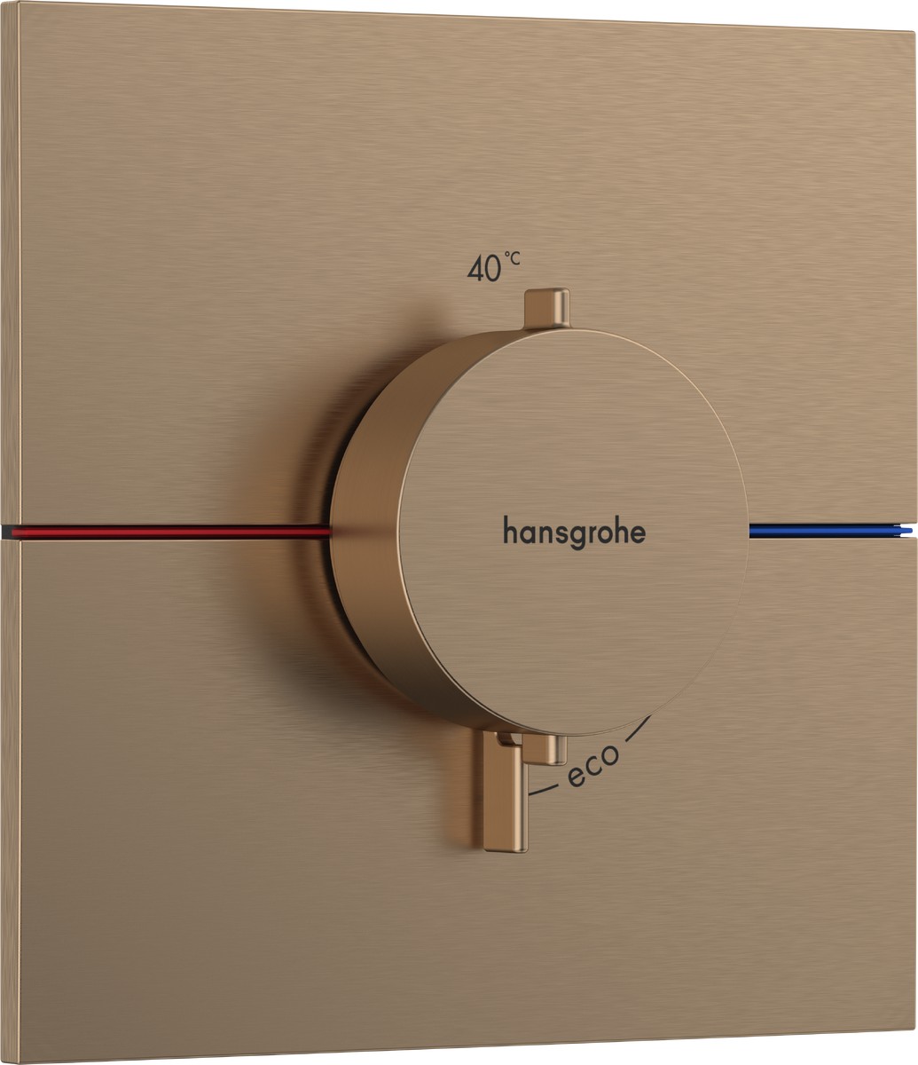 Baterie Dus Termostatata Hansgrohe Showerselect Comfort E Cu Montaj Incastrat Necesita Corp Ingropat Bronz Periat ( 31.15574140.HG )