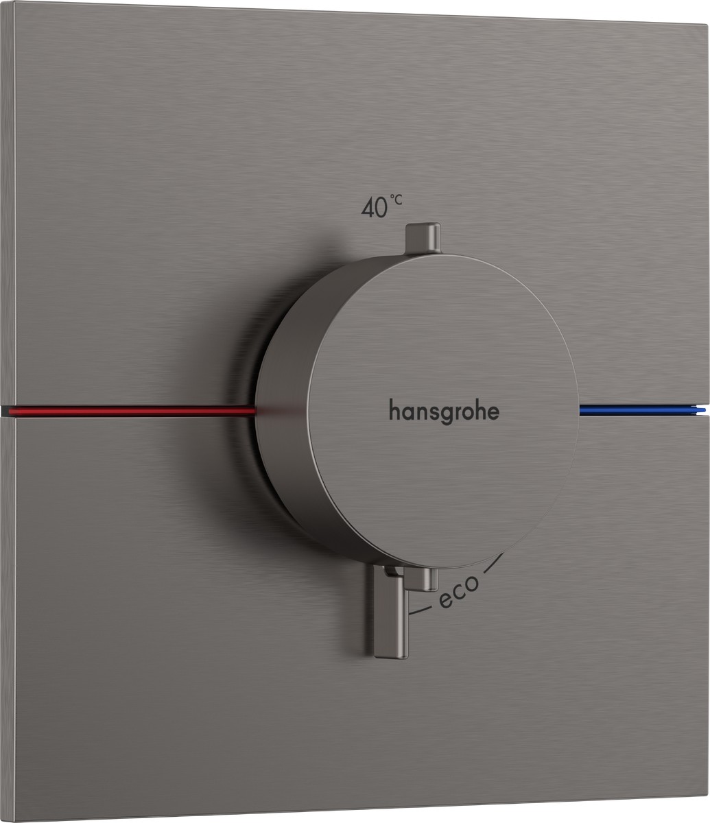 Baterie Dus Termostatata Hansgrohe Showerselect Comfort E Cu Montaj Incastrat Necesita Corp Ingropat Negru Periat ( 31.15574340.HG )
