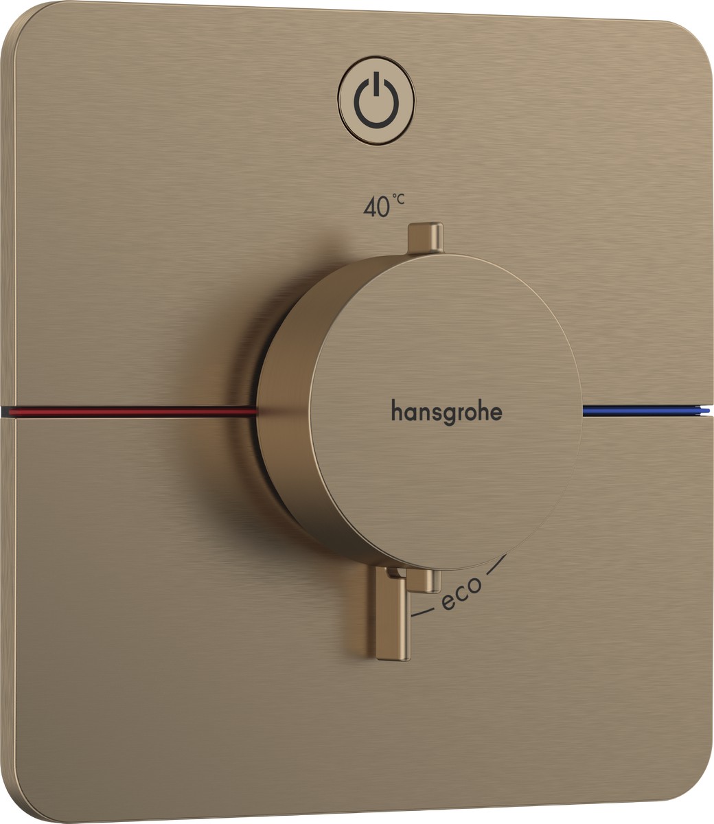 Baterie Dus Termostatata Hansgrohe Showerselect Comfort Q On/off Cu Montaj Incastrat Necesita Corp Ingropat Bronz Periat ( 31.15581140.HG )