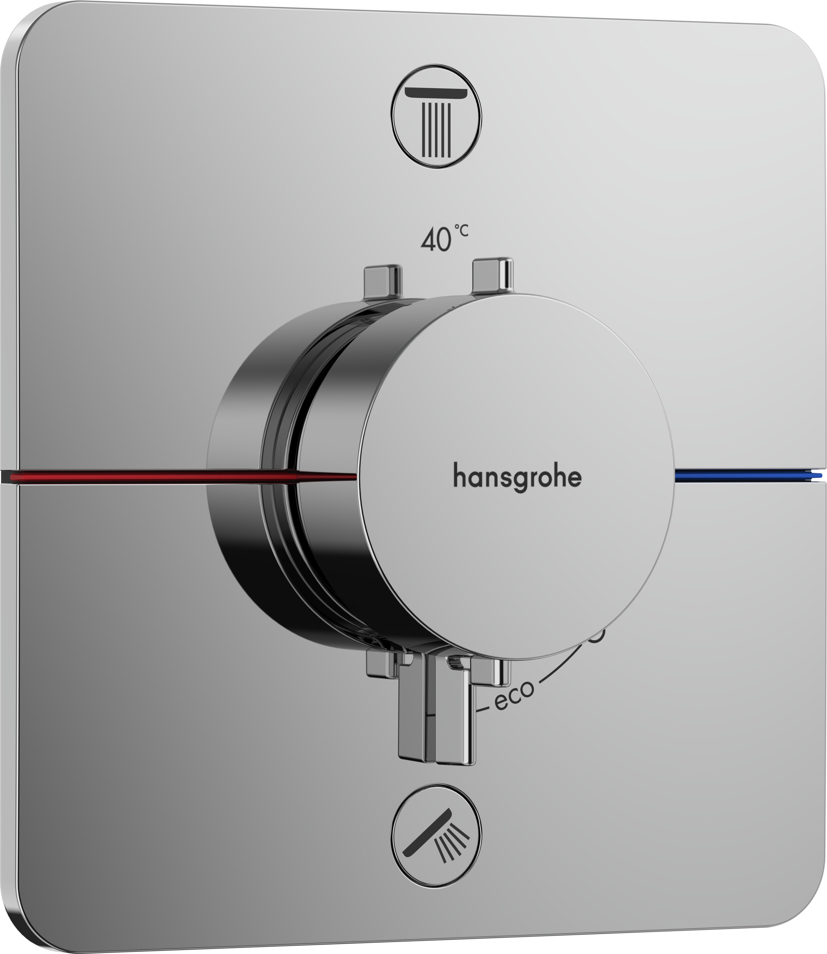 Baterie Cada - Dus Termostatata Hansgrohe Showerselect Comfort Q Cu 2 Functii Montaj Incastrat Necesita Corp Ingropat Crom ( 31.15583000.HG )