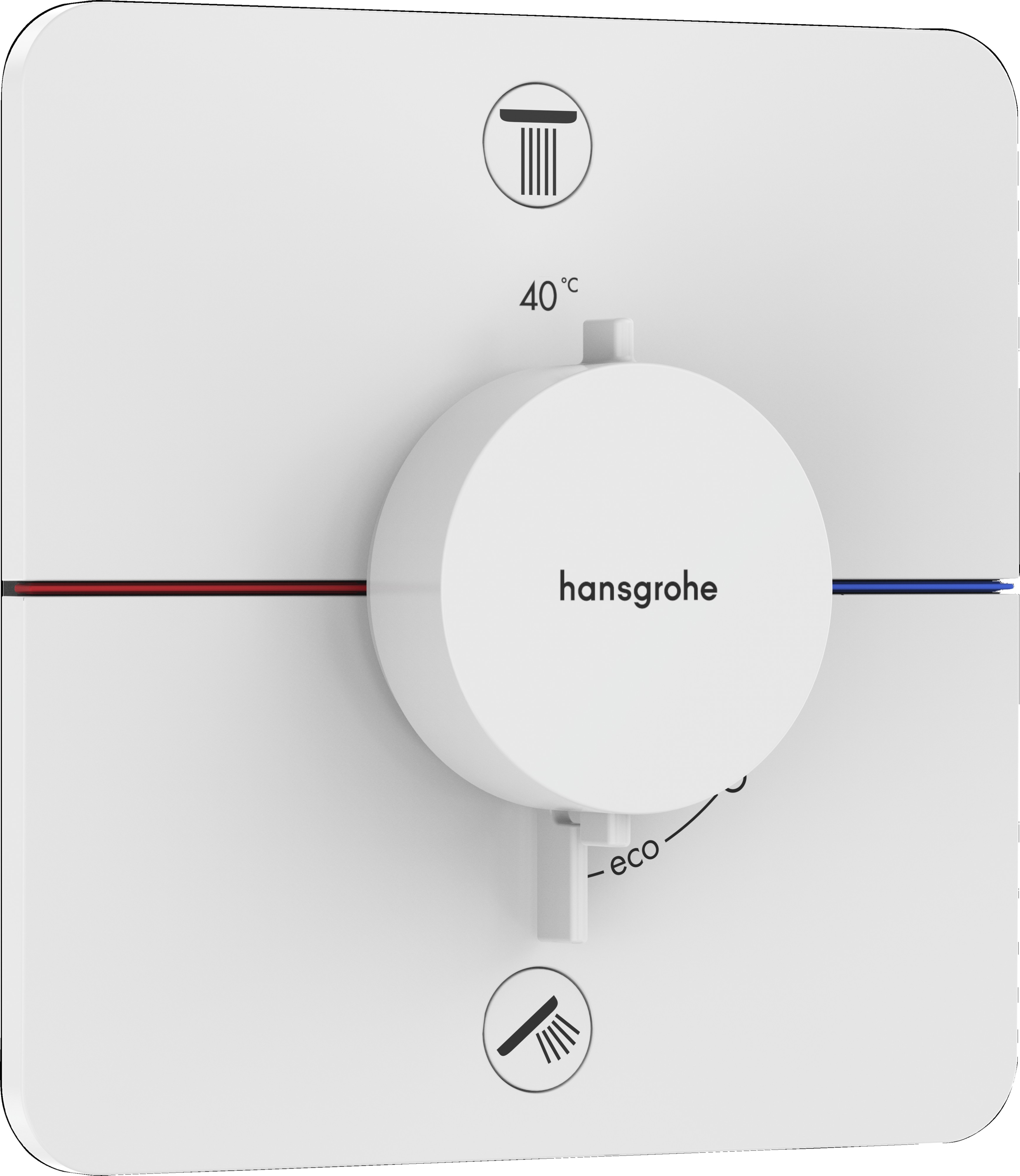 Baterie Cada - Dus Termostatata Hansgrohe Showerselect Comfort Q Cu 2 Functii Montaj Incastrat Necesita Corp Ingropat Alb Mat ( 31.15583700.HG )