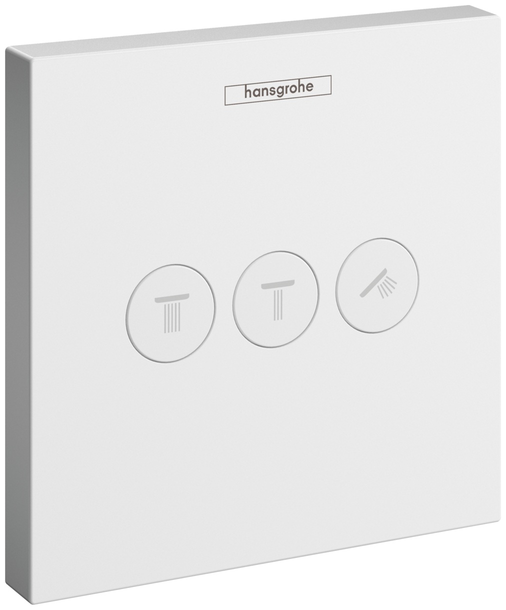 Divertor Hansgrohe Shower Select pentru 3 consumatori necesita corp ingropat alb mat sensodays.ro