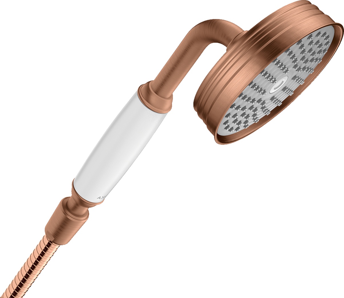 Para de dus Hansgrohe Axor Montreux 100 cu 1 jet red gold periat Hansgrohe Axor imagine 2022 by aka-home.ro