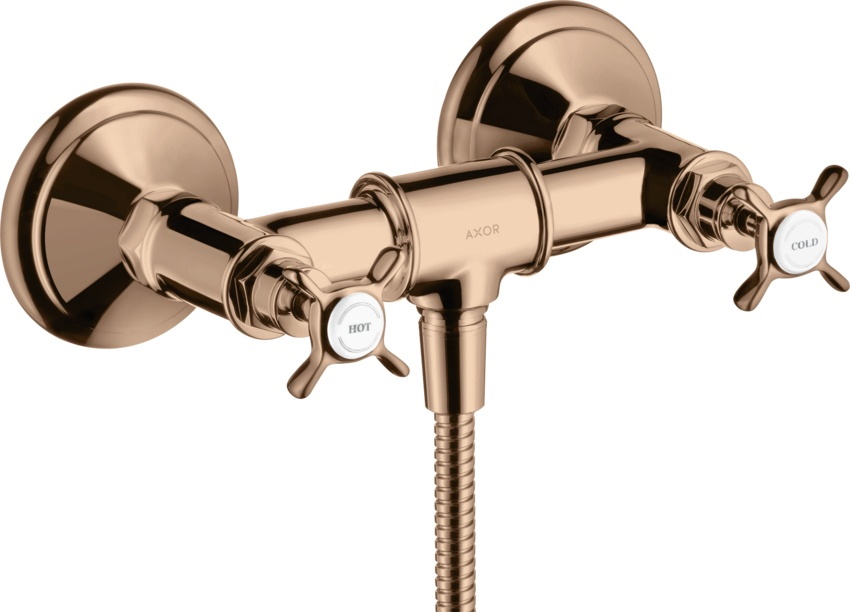 Baterie dus Hansgrohe Axor Montreux red gold lustruit Hansgrohe Axor imagine bricosteel.ro
