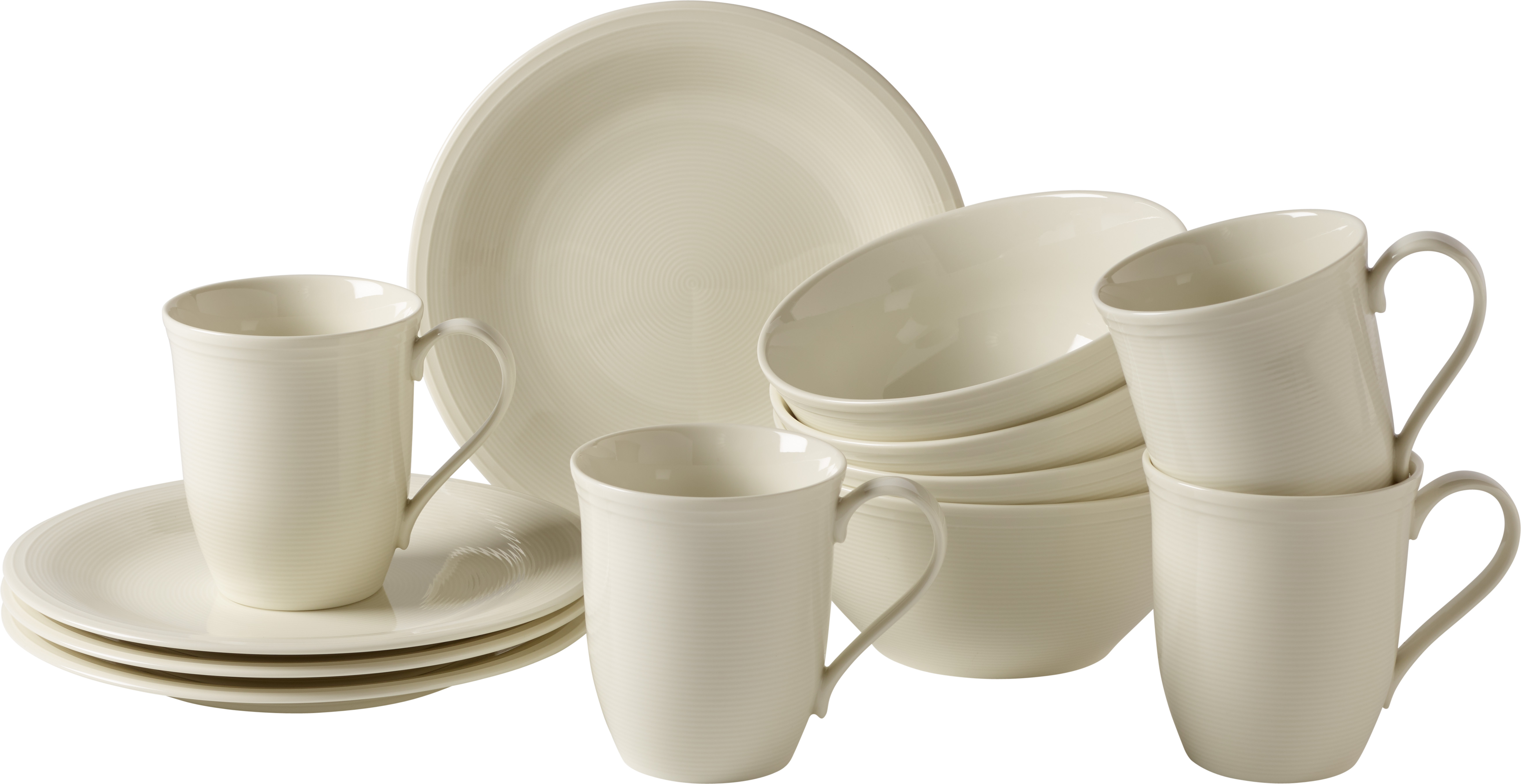 Set servire like. By Villeroy & Boch Color Loop Natural Breakfast 12 piese like. by Villeroy & Boch imagine 2022 by aka-home.ro
