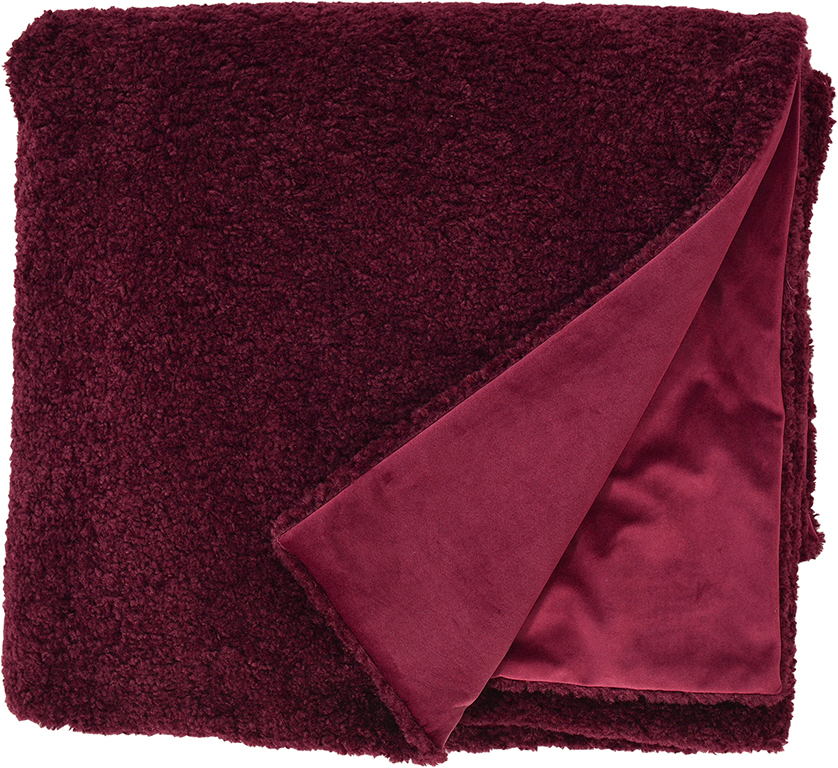 Pled Sander Fellini 140x170cm 26 rosu burgund Decoratiuni