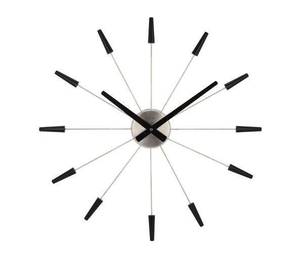 Ceas de perete NeXtime Plug Inn 58cm negru NeXtime imagine model 2022
