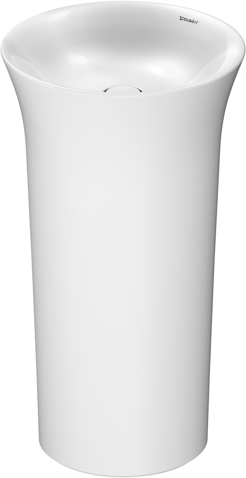 Lavoar freestanding Duravit White Tulip 50cm fara orificiu baterie fara preaplin ventil ceramic alb Duravit