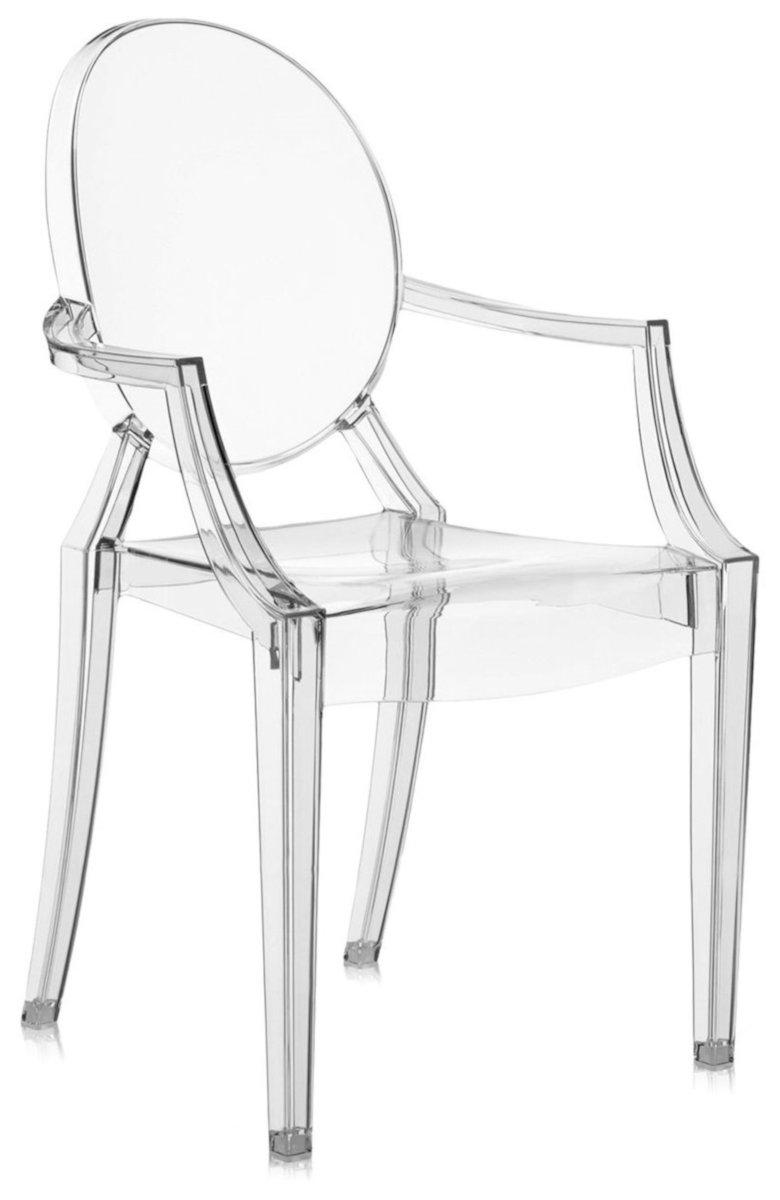 Set 4 scaune copii Kartell Lou Lou Ghost design Philippe Starck transparent Kartell imagine noua 2022
