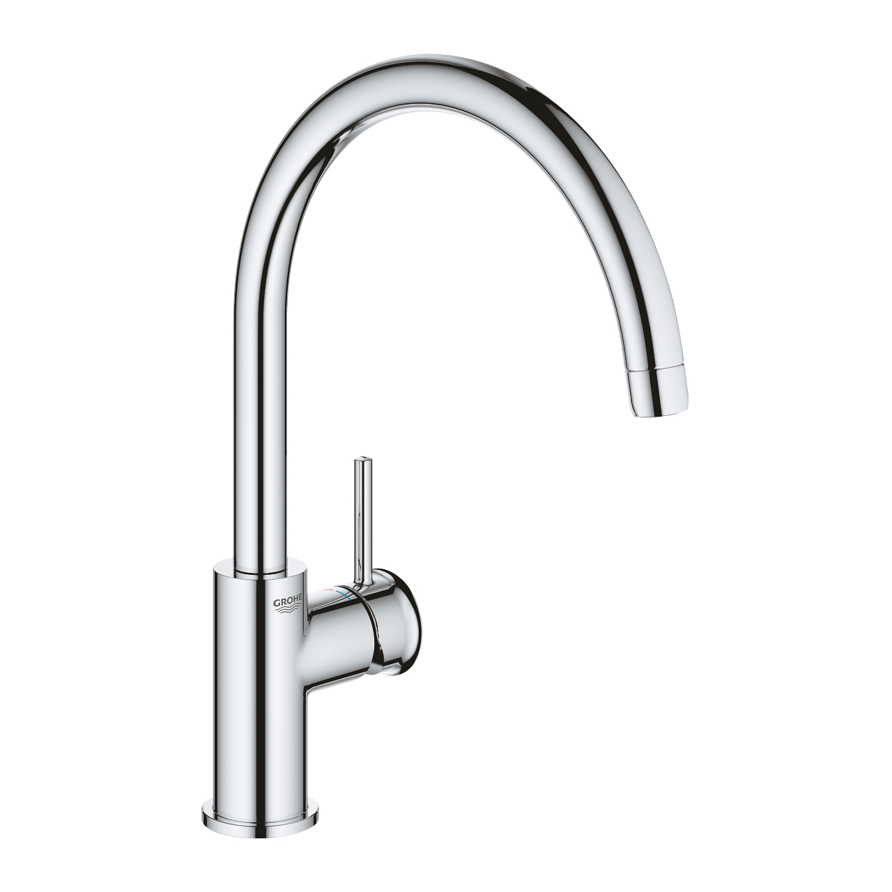 Baterie bucatarie Grohe BauClassic pipa C crom Baterie