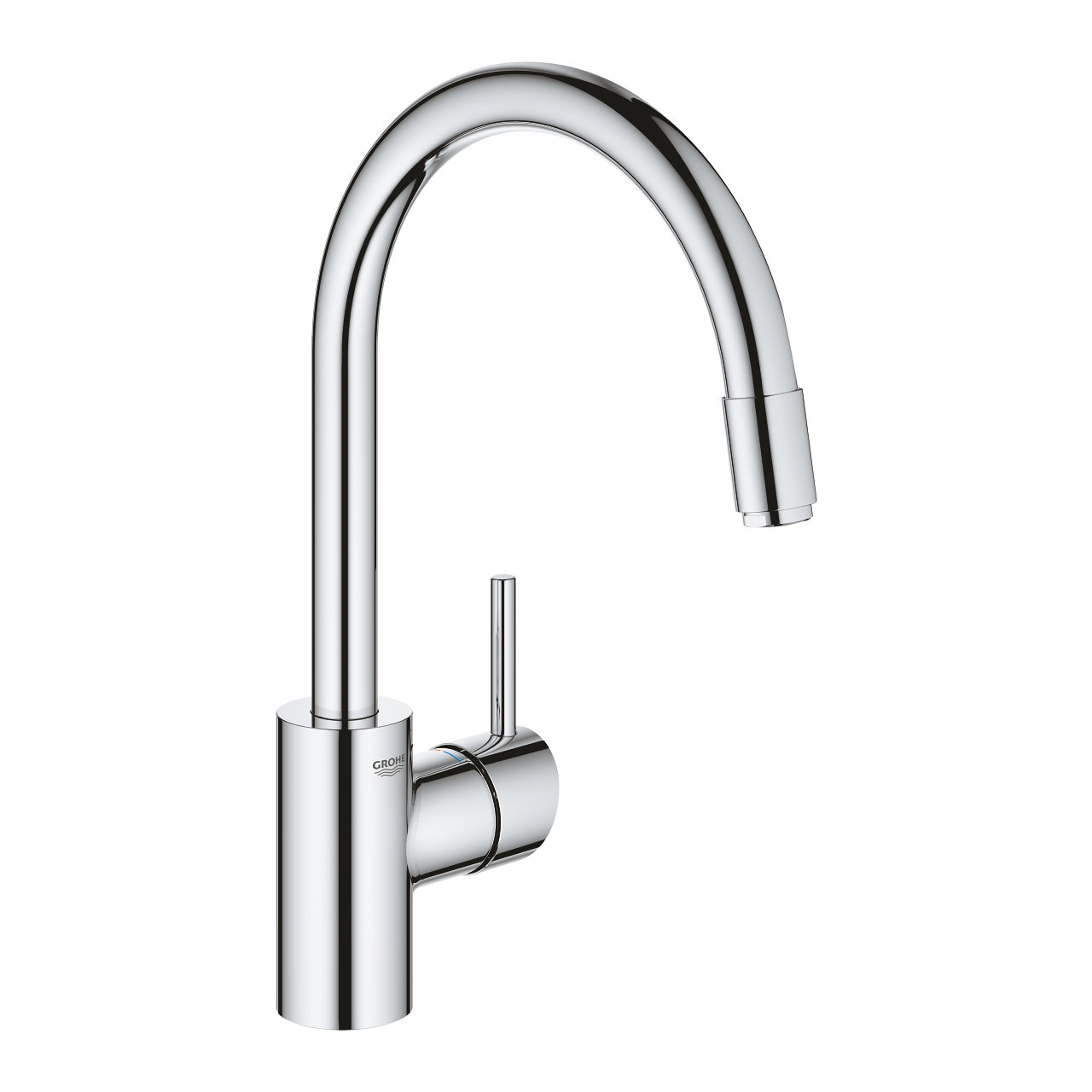 Baterie Bucatarie Grohe Concetto Cu Dus Extractibil Pipa C Crom ( 32.g 32663003.GHR )