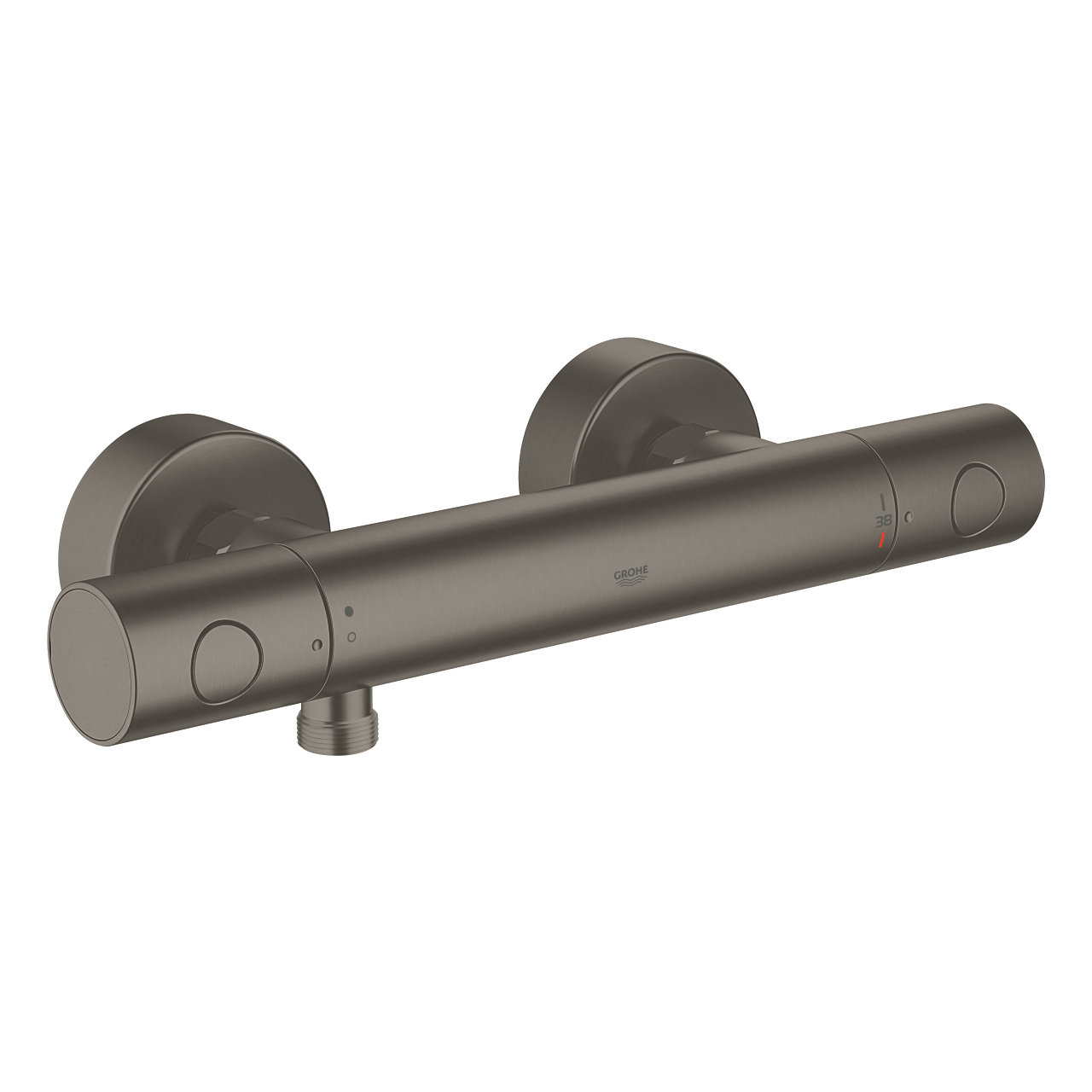 Baterie dus termostatata Grohe Grohtherm 1000 Cosmopolitan M brushed hard graphite 1000
