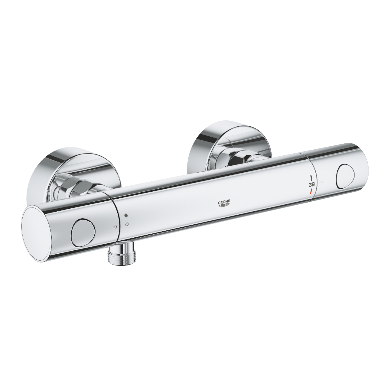 Baterie dus termostatata Grohe Precision Get crom baie