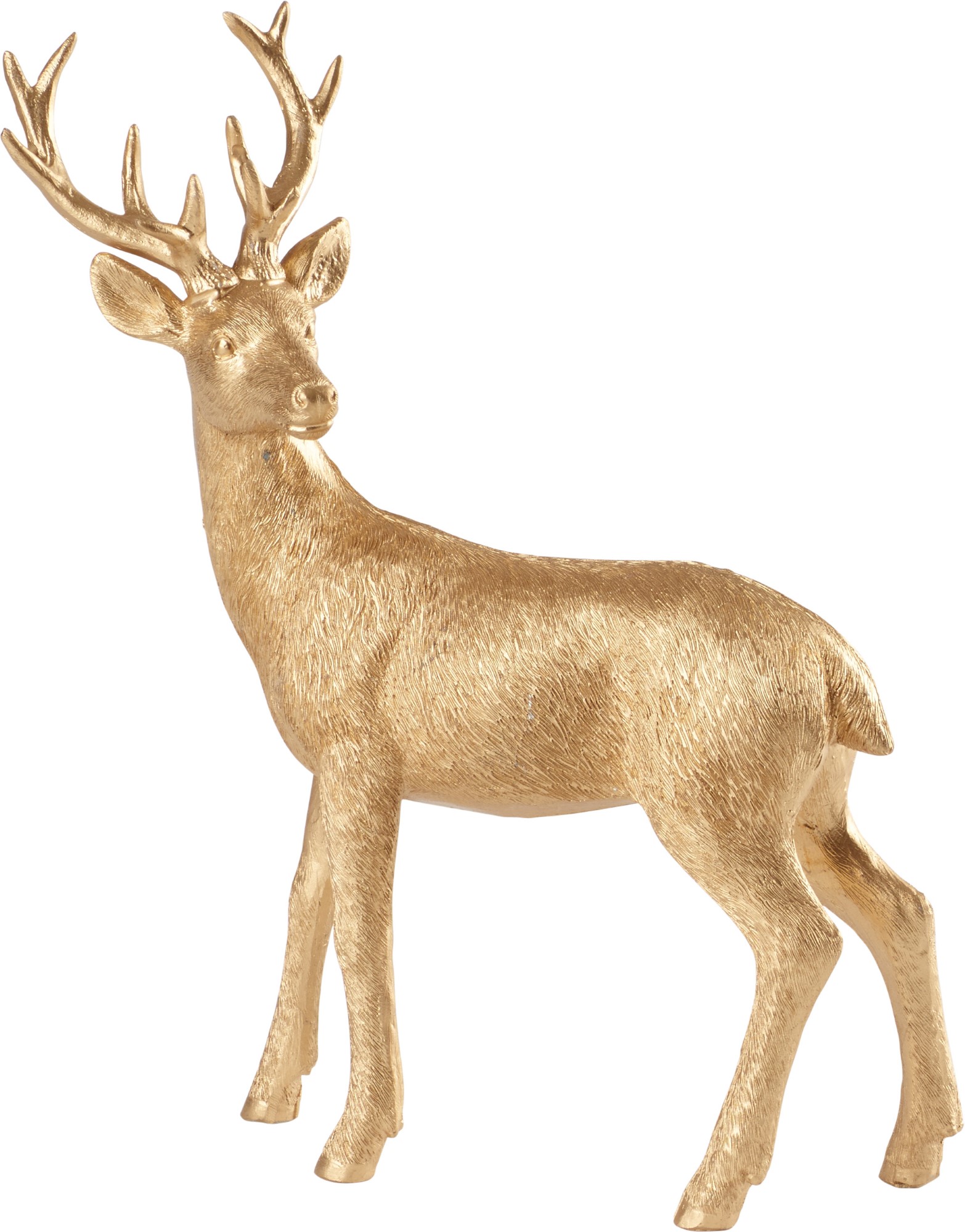 Decoratiune Villeroy & Boch Winter Collage Accessoires Deer Standing Gold 22cm sensodays.ro