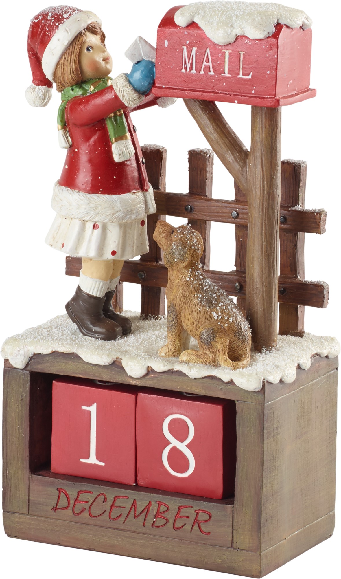Decoratiune Villeroy & Boch Winter Collage Accessoires Calendar Girl 12 5x8x22 5cm