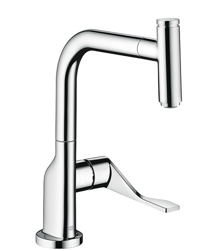 Baterie bucatarie Hansgrohe Axor Citterio Select dus extractibil