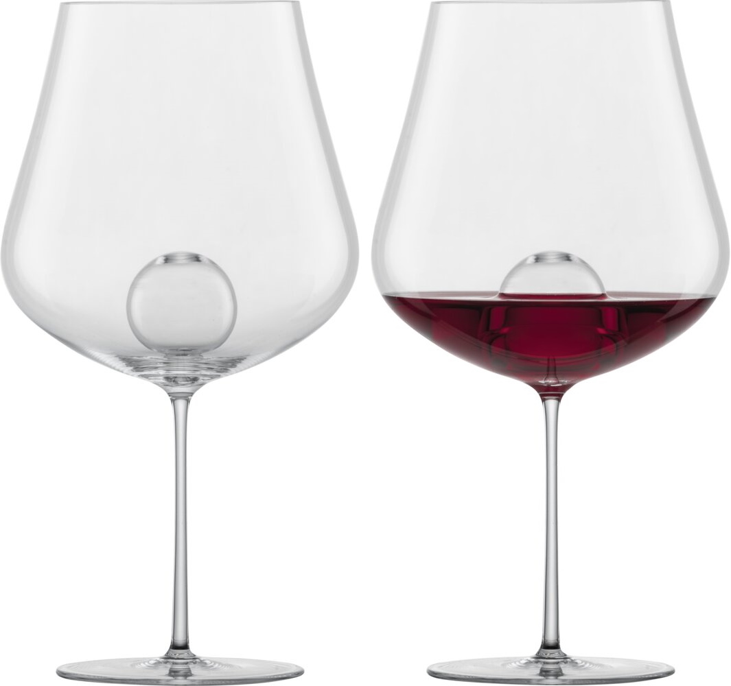 Set 2 pahare vin rosu Zwiesel Glas Air Sense Burgundy design Bernadotte & Kylberg handmade 796ml sensodays.ro