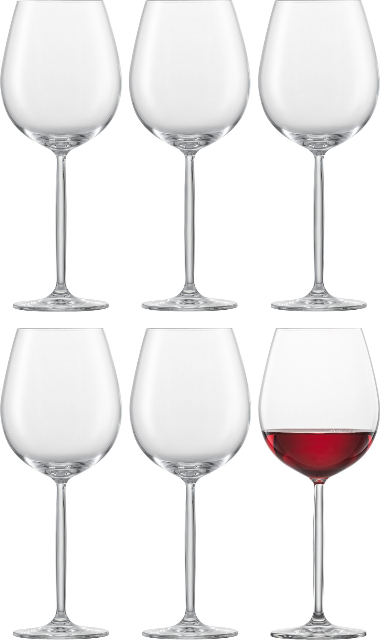Set 6 pahare vin rosu Schott Zwiesel Diva Burgundy cristal Tritan 480ml 480ml