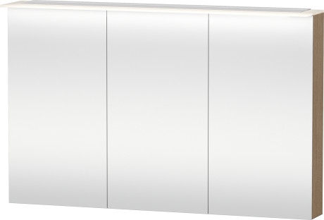 Dulap cu oglinda si iluminare Duravit Happy D.2 76x120x13.8cm stejar european Duravit imagine bricosteel.ro