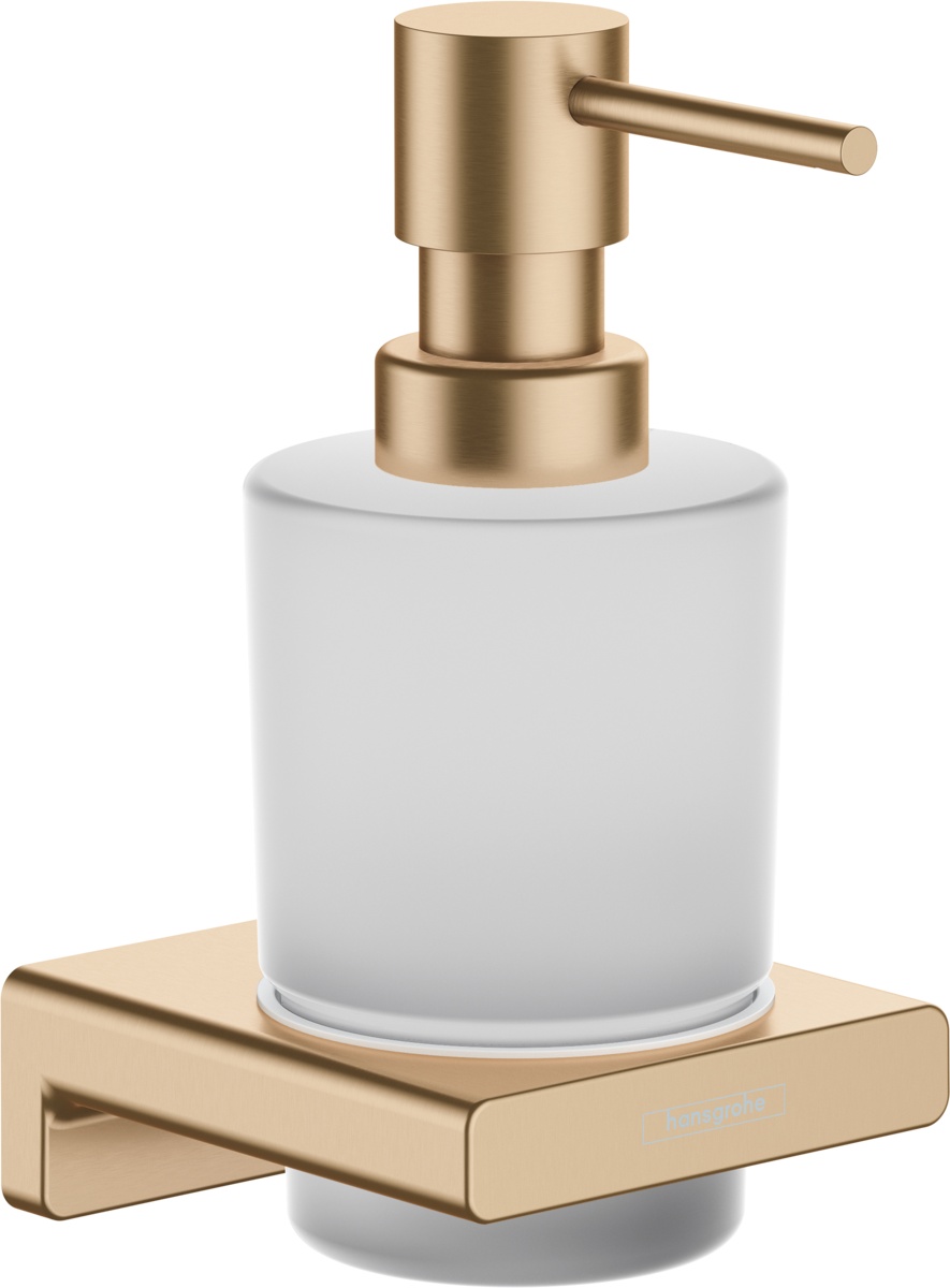 Dispenser sapun lichid Hansgrohe AddStoris bronz periat Hansgrohe