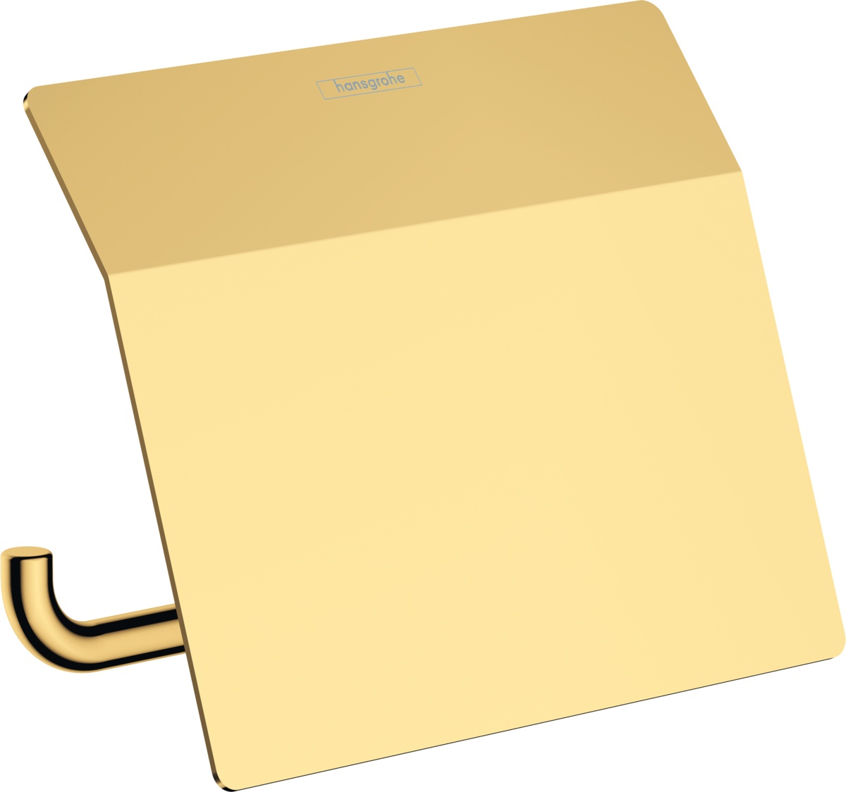 Suport hartie igienica cu aparatoare Hansgrohe AddStoris gold optic lustruit Hansgrohe