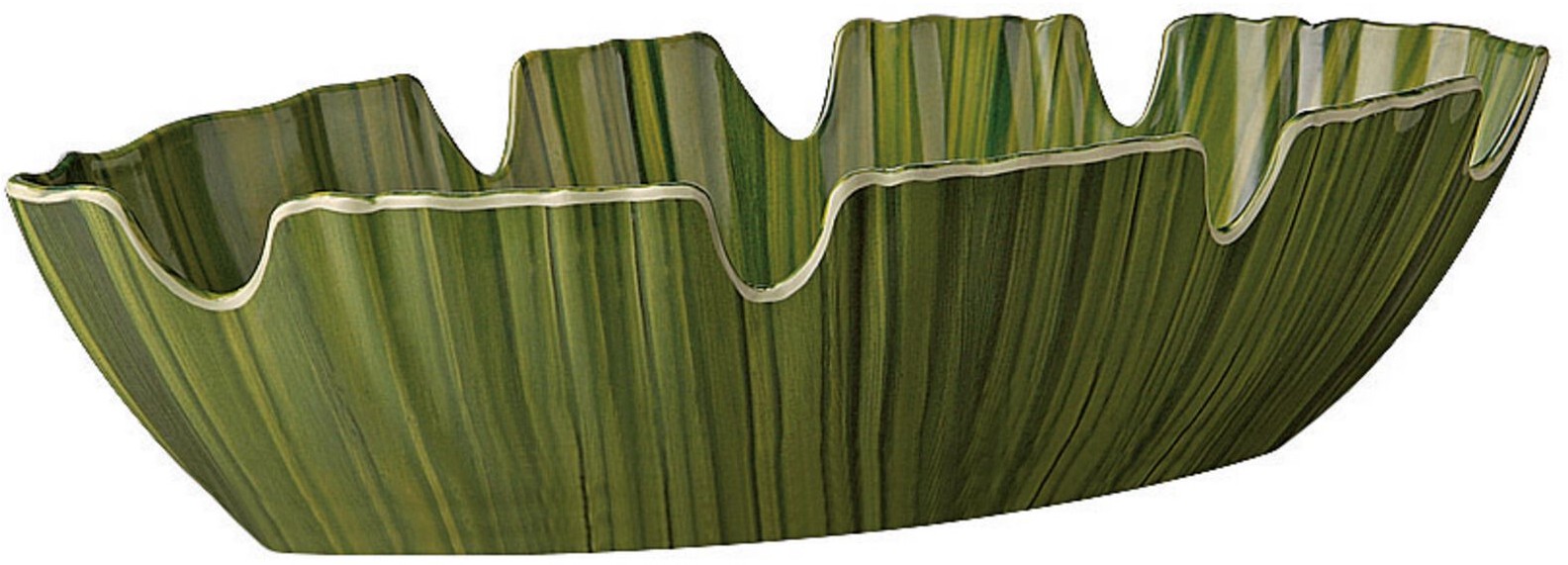 Bol oval pentru salata Paderno Leaf 40×18.5cm 40x18.5cm Boluri