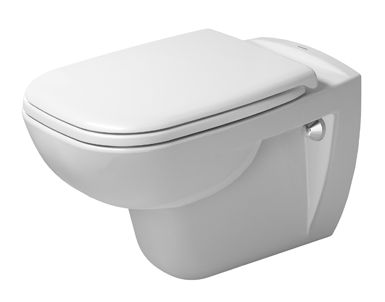 Set vas WC suspendat Duravit D-Code 54.5×35.5cm si capac clasic Duravit