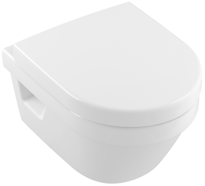 Set vas WC suspendat Villeroy & Boch Arhitectura Compact cu capac inchidere lenta sensodays.ro