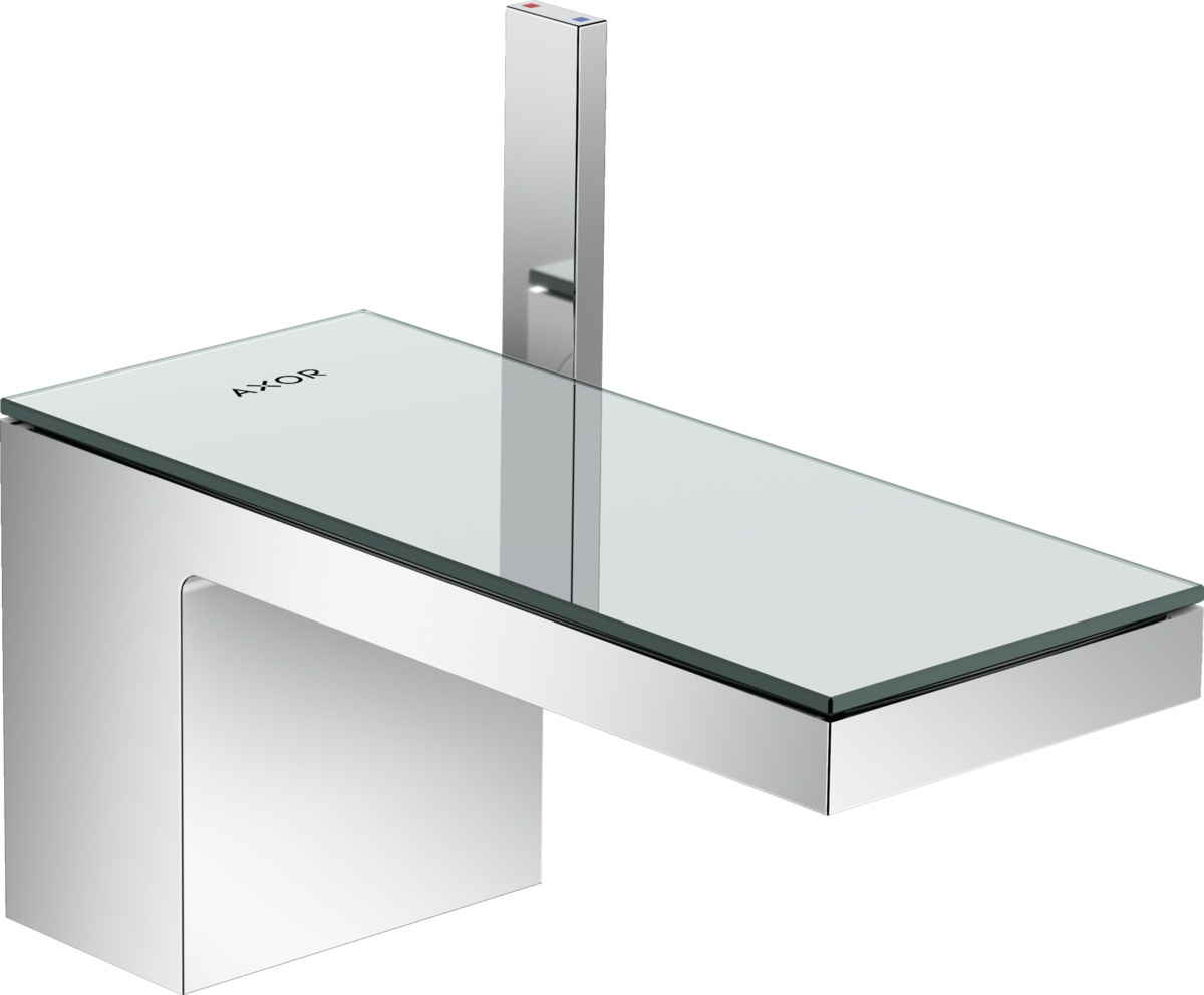 Baterie lavoar Hansgrohe Axor MyEdition 70 ventil push-open crom/sticla oglinda Hansgrohe Axor