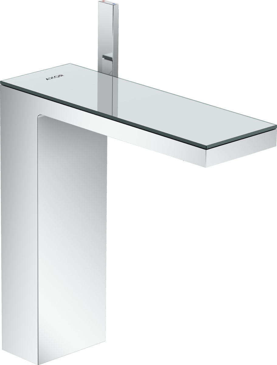 Baterie lavoar Hansgrohe Axor MyEdition 230 ventil push-open crom/sticla oglinda Hansgrohe Axor