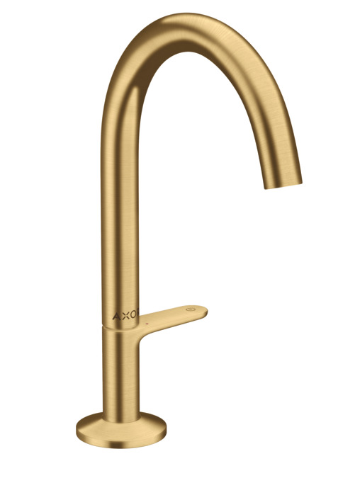 Baterie lavoar Hansgrohe Axor One Select 170 ventil push-open gold optic periat 170