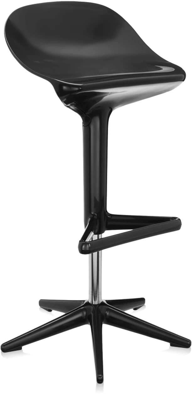 Scaun Kartell Spoon design Antonio Citterio & Toan Nguyen h56-76 cm negru Antonio imagine noua