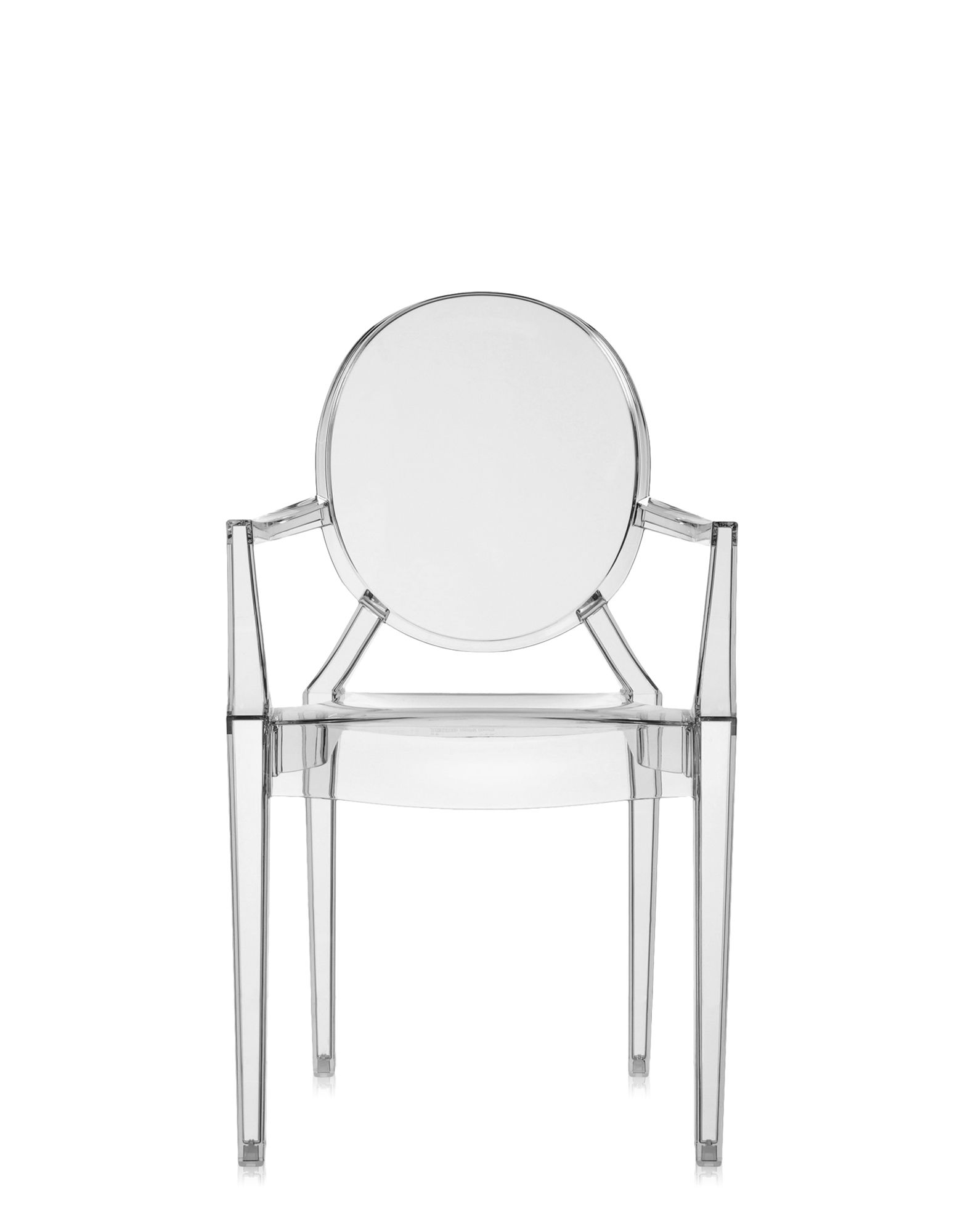 Set 2 scaune Kartell Louis Ghost design Philippe Starck fumuriu transparent design