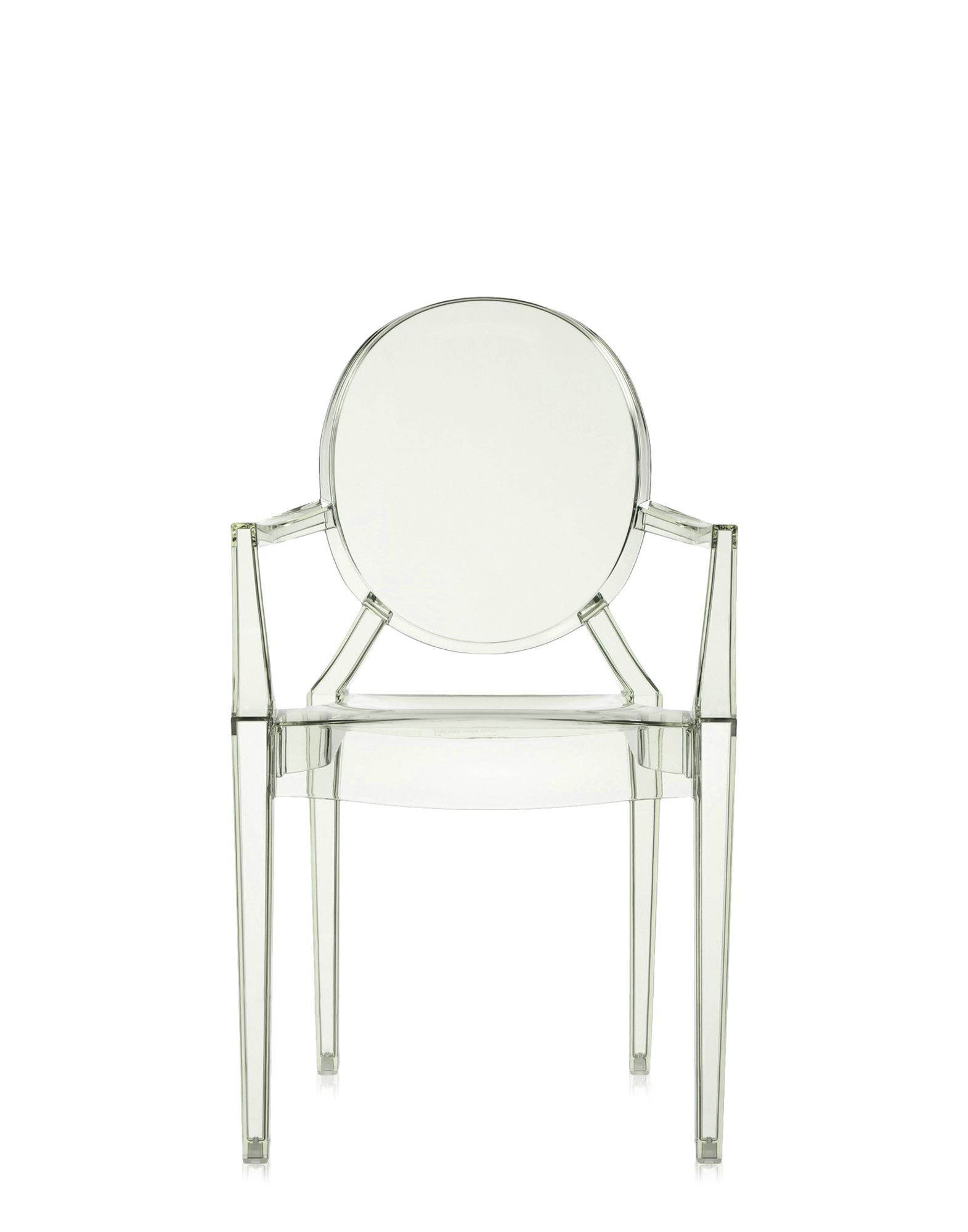 Set 2 scaune Kartell Louis Ghost design Philippe Starck verde transparent Kartell imagine noua 2022