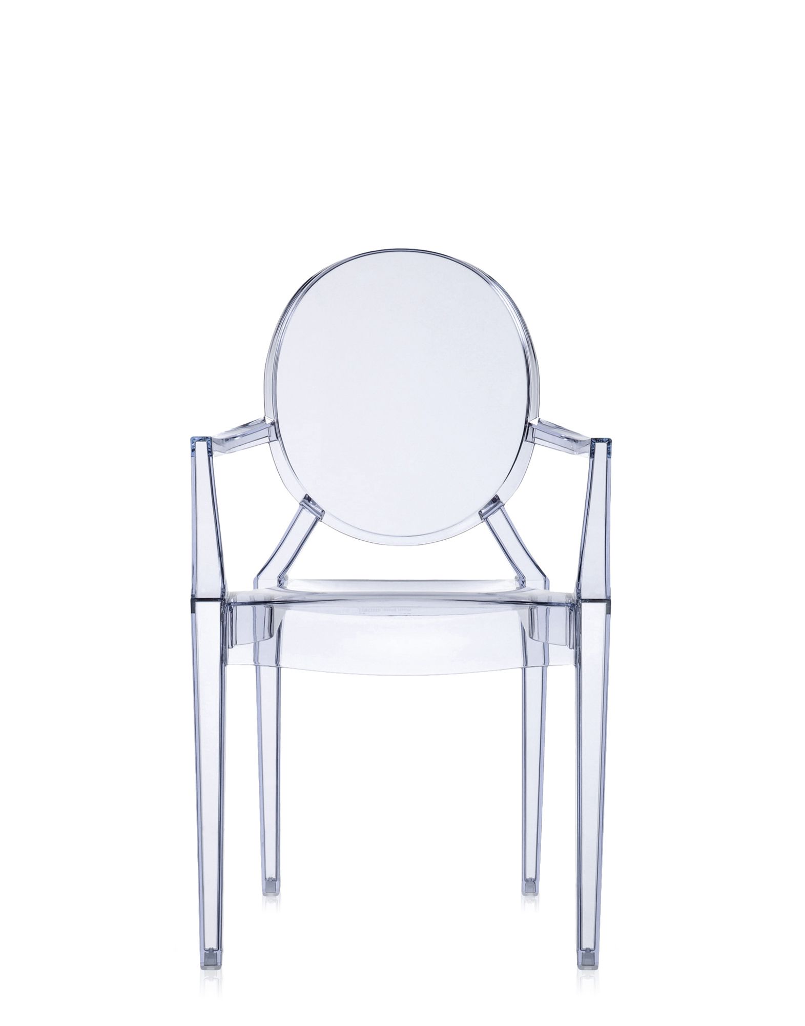 Set 2 scaune Kartell Louis Ghost design Philippe Starck bleu transparent bleu