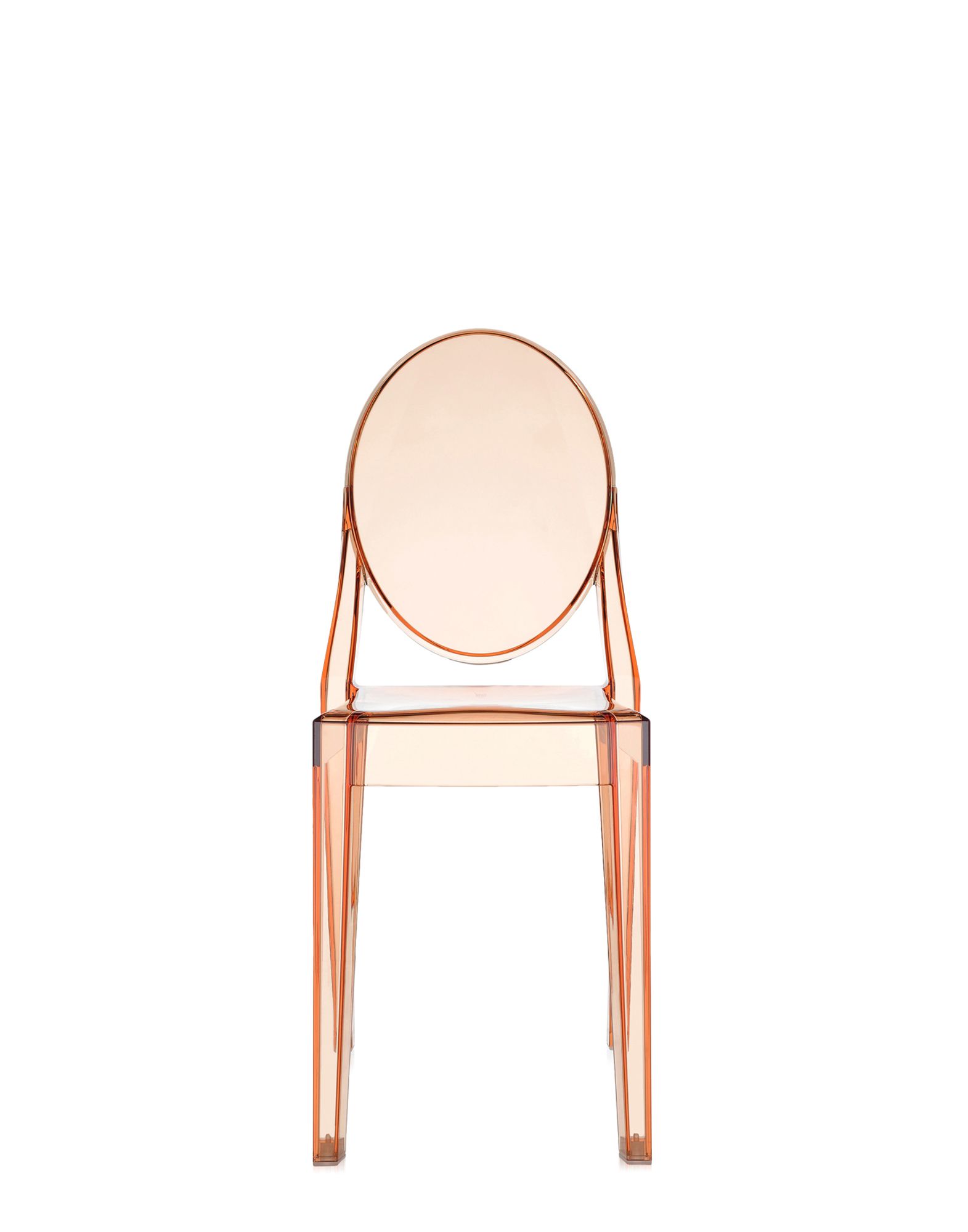 Set 2 scaune Kartell Victoria Ghost design Philippe Starck roz transparent Kartell