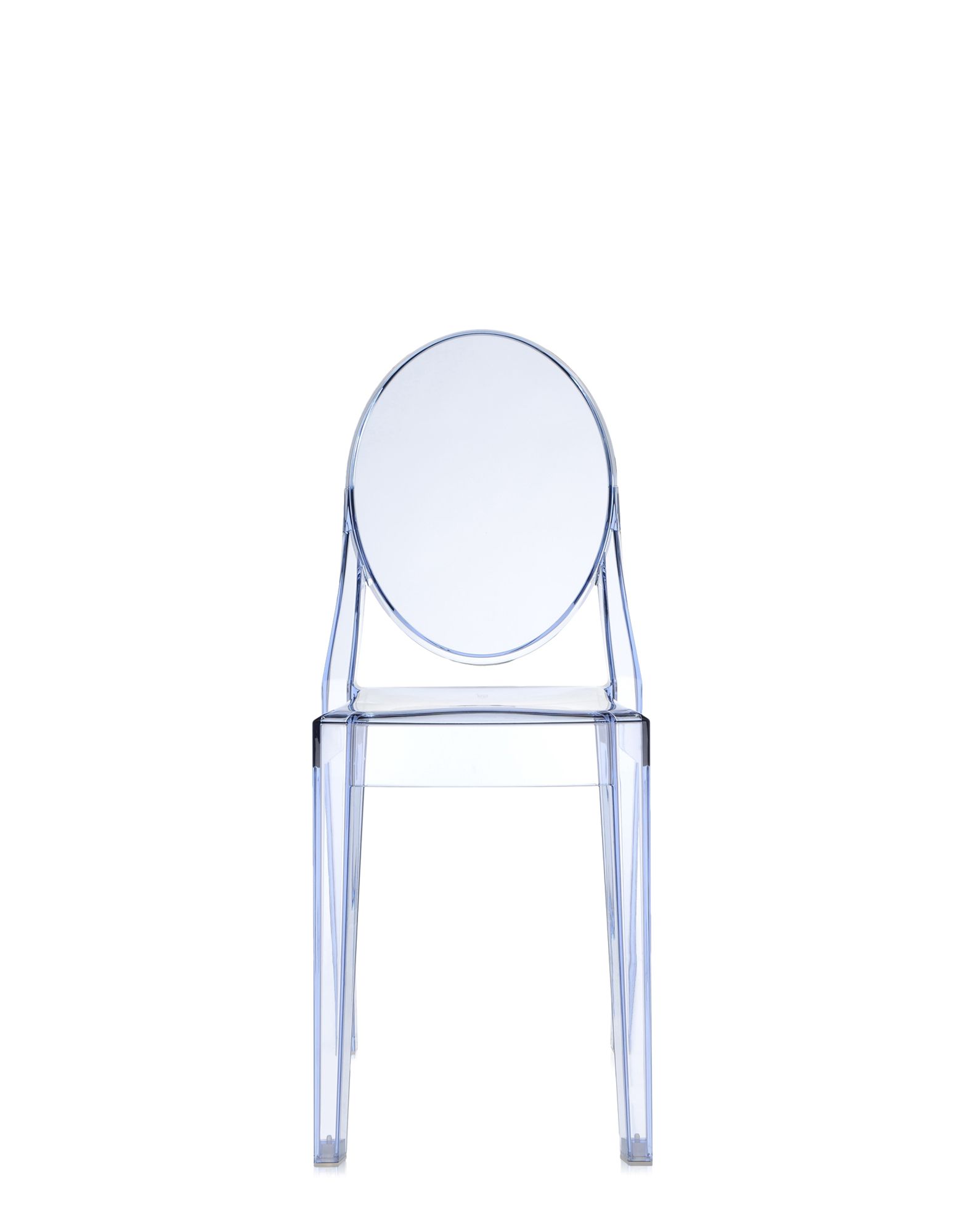 Set 2 scaune Kartell Victoria Ghost design Philippe Starck bleu transparent Kartell