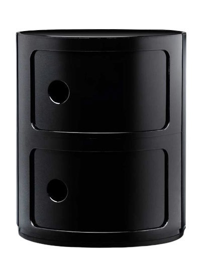 Comoda modulara Kartell Componibili 2 design Anna Castelli Ferrieri negru Kartell imagine noua