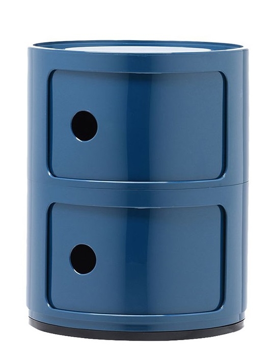 Comoda modulara Kartell Componibili 2 design Anna Castelli Ferrieri albastru Kartell